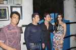 Sajid Nadiadwala, Salman Khan, Tiger Shroff, Kriti Sanon at Heropanti success bash in Plive, Mumbai on 25th May 2014
